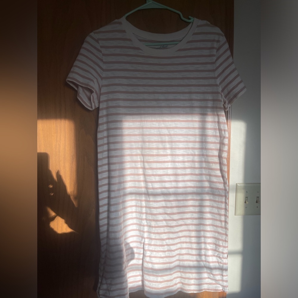 Striped T shirt dress